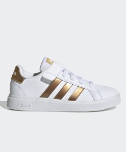 Baskets 'adidas' 'Grand court' - Blanc/or