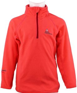 Sweat polaire fille GAFINE - Orange corail
