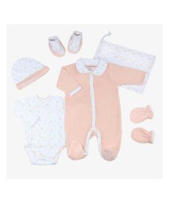 Trousseau de naissance bébé Trois Kilos Sept - Rose