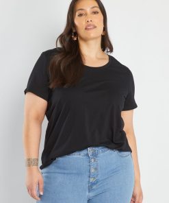 T-shirt uni - noir