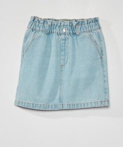Jupe en jean paper-bag - Triple stone
