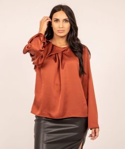 Blouse FELINDA - Rouge brique