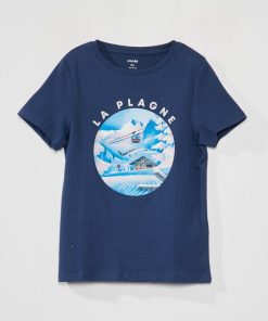 T-shirt en jersey - Mixte - Bleu marine