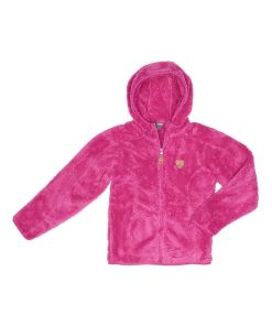 Blouson polaire fille GALANE - Rose fushia