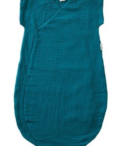 Gigoteuse été double gaze vert paon TOG 1,6 (90 cm) - Bleu
