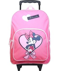 BAGTROTTER Sac à dos à roulettes DS Minnie Noeud Rose - Rose