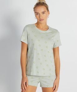 Ensemble pyjama short - Vert