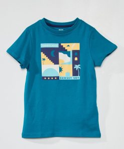 Tee-shirt imprimé - Bleu
