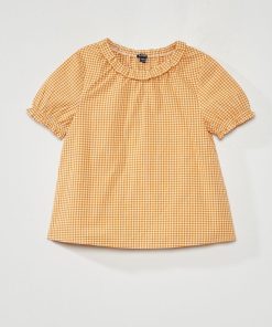 Blouse avec imprimé - Blanc/jaune