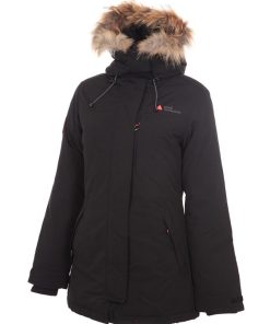 Parka de ski avec vraie fourrure femme AKAGAN - Noir Noir