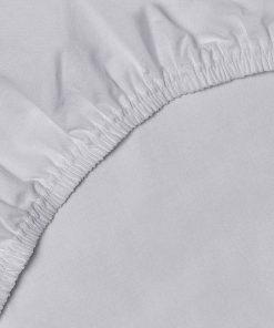 Drap-housse en coton, Coton uni - Gris