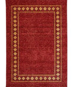 Tapis salon 160x240 CHOBAY 3 Rouge idéal pour Salon - Rouge
