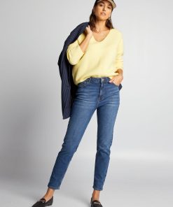Pull emmanchures descendues - Jaune