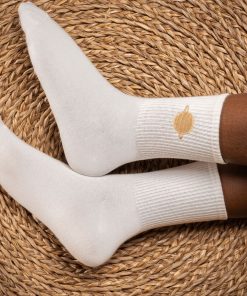 Chaussettes En Coton Galaxie- Sockup- 35-43 - Blanc