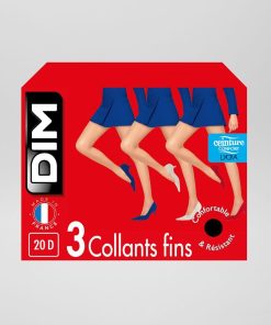 Lot de 3 collants 'DIM' 20D - noir