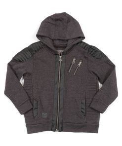 SWEAT ZIPPE CAPUCHE WEST BOY - Gris