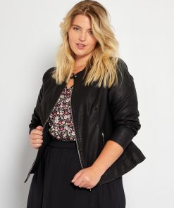 Veste en simili - noir