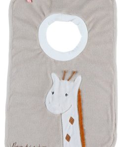 Bavoir Passe-tête En Éponge Funny Tiga La Girafe Tso - Beige
