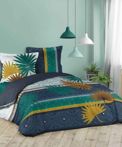 Parure housse couette Automnale - Bleu