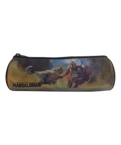BAGTROTTER Trousse scolaire ronde Star Wars / The Mandalorian Grise - Multicolore