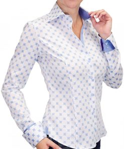 Chemise imprimée BETSY - Bleu