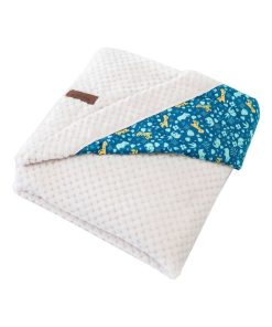 Couverture en polyester Zanimo (75 x 100 cm) - Blanc