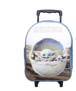 BAGTROTTER Sac à dos à roulettes 31 cm DS Star Wars / The Mandalorian Baby Yoda Beige - Beige