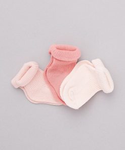 Lot 3 paires de chaussettes - rose