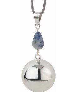 Bola de grossesse Collier bijoux avec pierre - Argenté