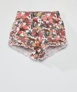 Short imprimé 'jungle' - multicolore