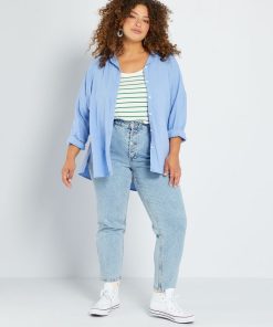 Jean mom fit - L30 - Triple stone