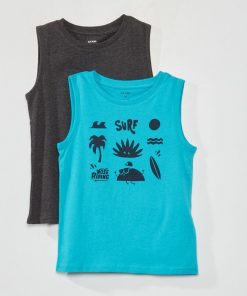 Lot de 2 débardeurs - Bleu