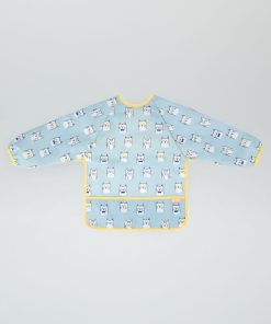 Bavoir tablier imperméable 'Badabulle' - bleu