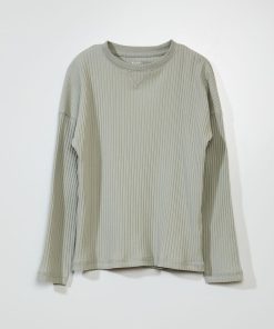 T-shirt côtelé - Gris
