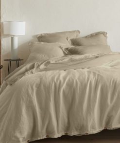 ORGANIC HOUSSE DE COUETTE 50% CHANVRE 50% COTON - Jaune pâle