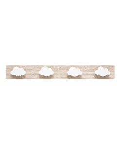 Patère formes nuages X4 - Beige