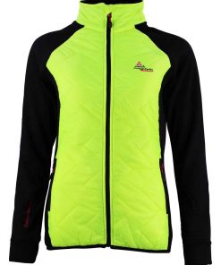 Blouson polarshell femme ACERBI - Noir Jaune