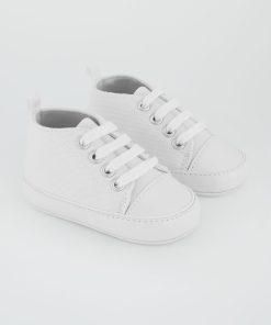 Baskets montantes en toile - blanc
