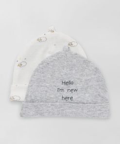 Lot de 2 bonnets - GRIS