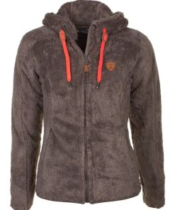 Blouson polaire femme ALANE - Gris taupe
