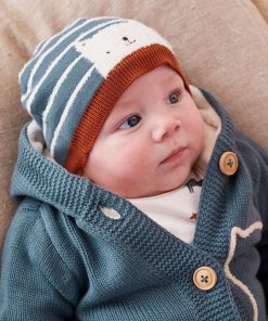 Bonnet en tricot, foncé - Vert