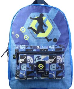 BAGTROTTER Sac à dos 1 compartiment Ligue 1Football Bleu - Bleu