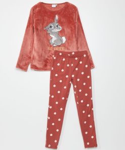 Ensemble pyjama t-shirt + pantalon 'Panpan' - 2 pièces - Rouge