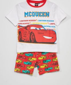 Ensemble pyjama 'Cars' - 2 pièces - Rouge/blanc