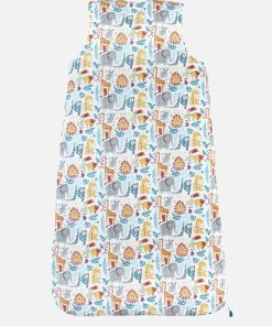 Gigoteuse 90 cm en jersey paddé, multicolore - Gris