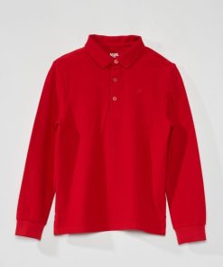 Polo en maille piquée - Rouge