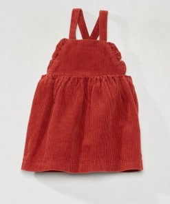 Robe en velours côtelé - Rouge
