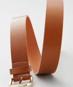 Ceinture unie basique - camel