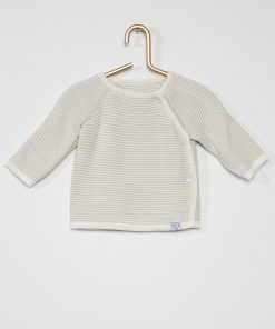 Brassière 'La Manufacture de Layette' - écru/gris