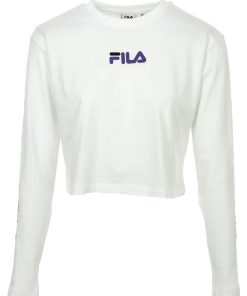 Fila Reva Cropped T-Shirt - Blanc